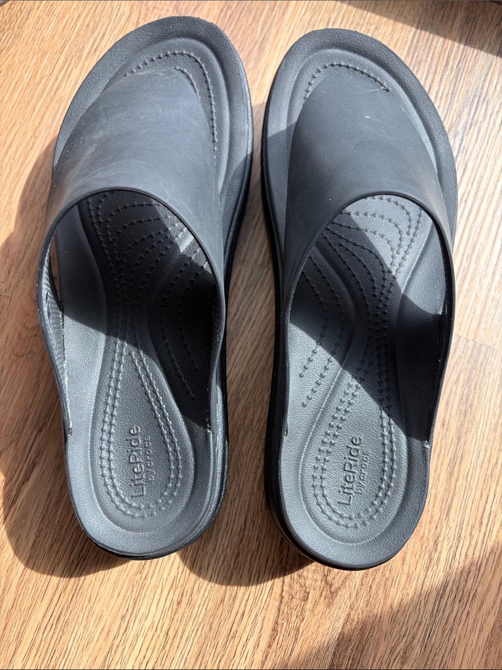 NWOT CROCS Black LifRide Platform Slide - Picture 5 of 5